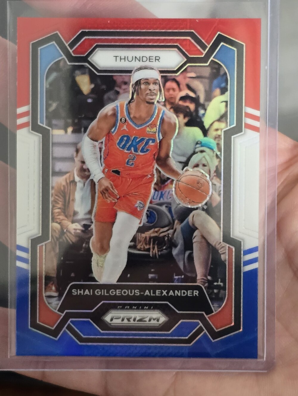 2023-24 Prizm Shai Gilgeous-Alexander Prizm Red White and Blue #85